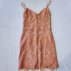 Express Bodycon Lace Tank Dress Sz XS